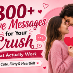 300+ Love Messages for Your Crush That Actually Work (Cute, Flirty & Heartfelt)