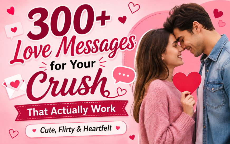 300+ Love Messages for Your Crush That Actually Work (Cute, Flirty & Heartfelt)